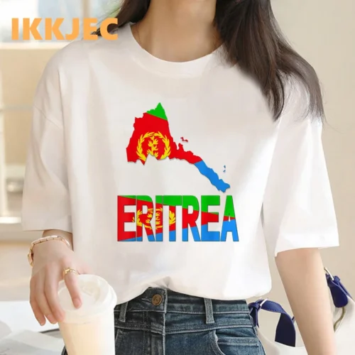 ናይ ኤርትራ ባንዴራ ዘለዎ ማልያ ናይ ደቀ-ኣንስትዮ